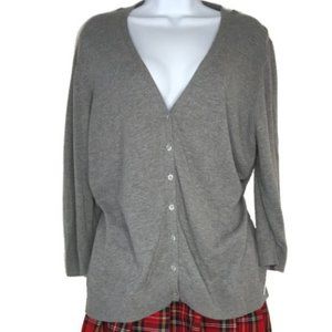 Old Navy Gray Button Up Cardigan Sweater X…